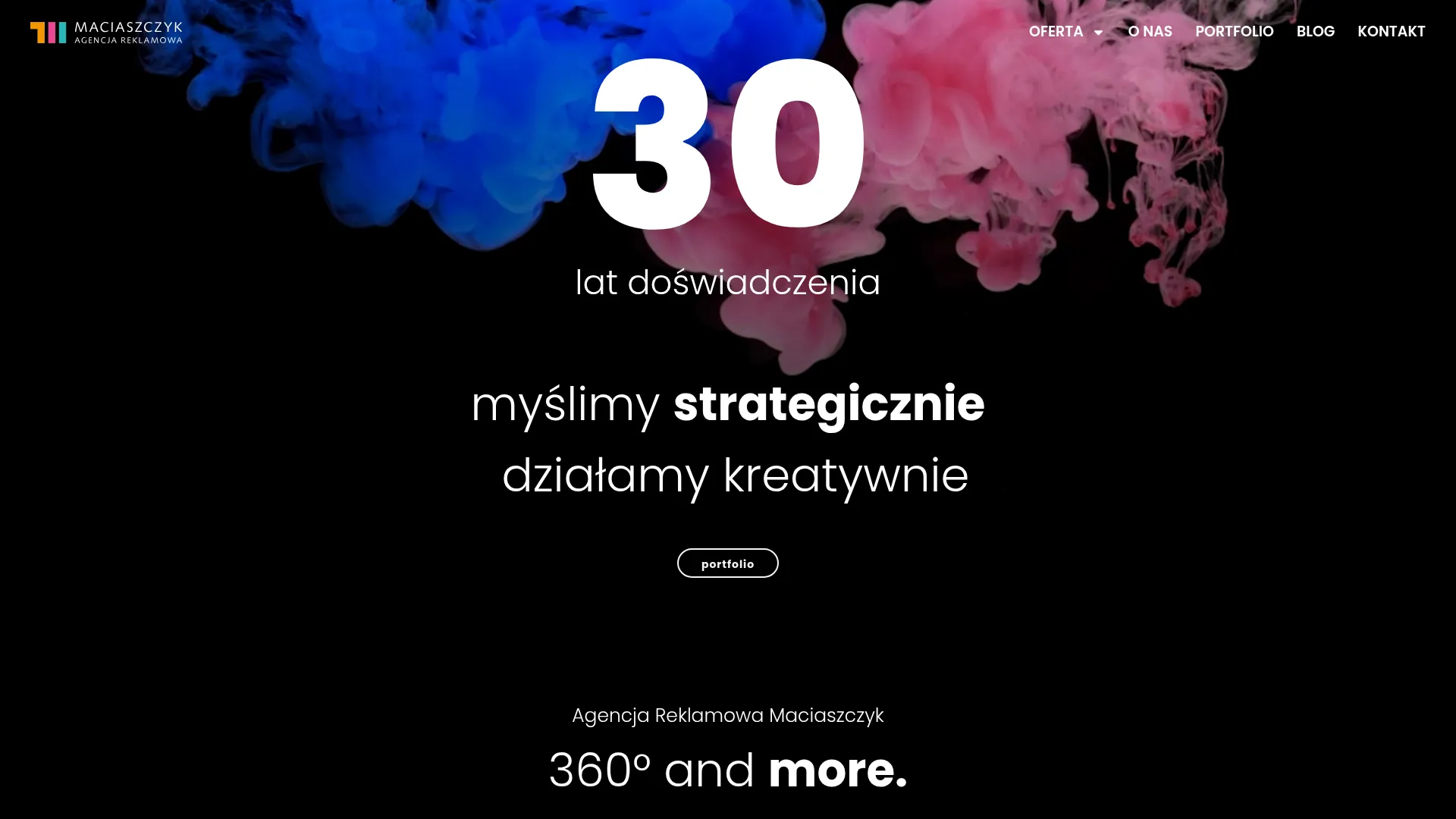 Zrzut ekranu Agencja Reklamowa Maciaszczyk