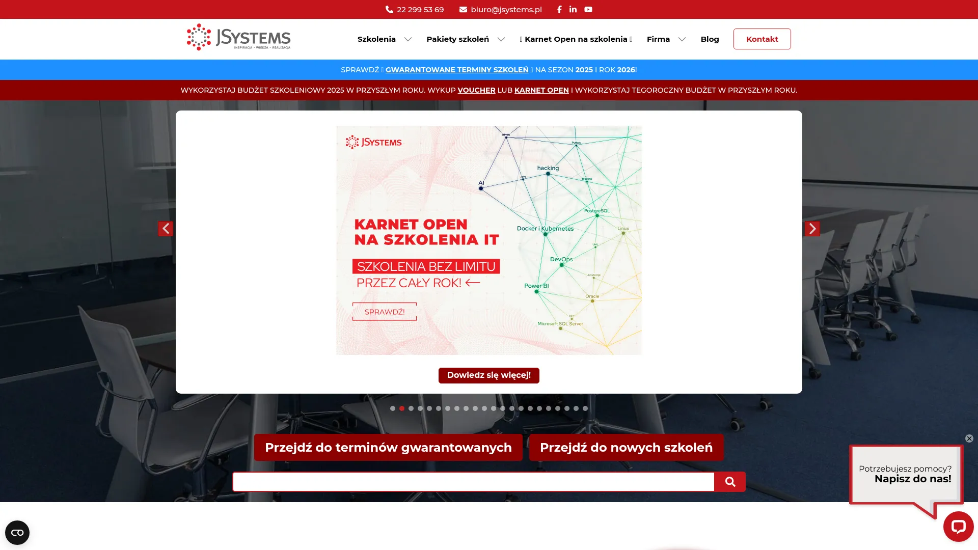 Zrzut ekranu JSytems Sp. z o. o.