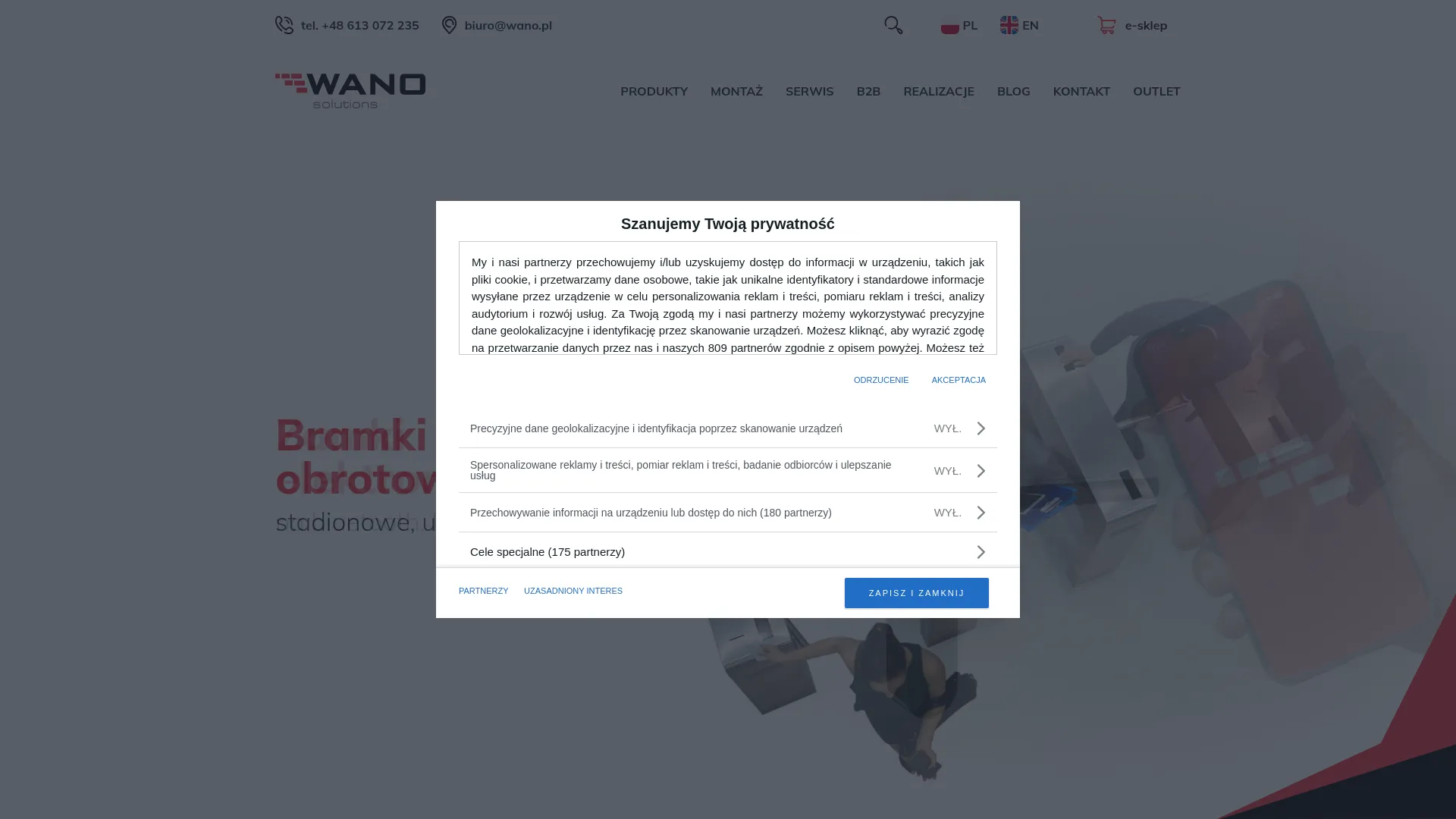 Zrzut ekranu WANO Solutions